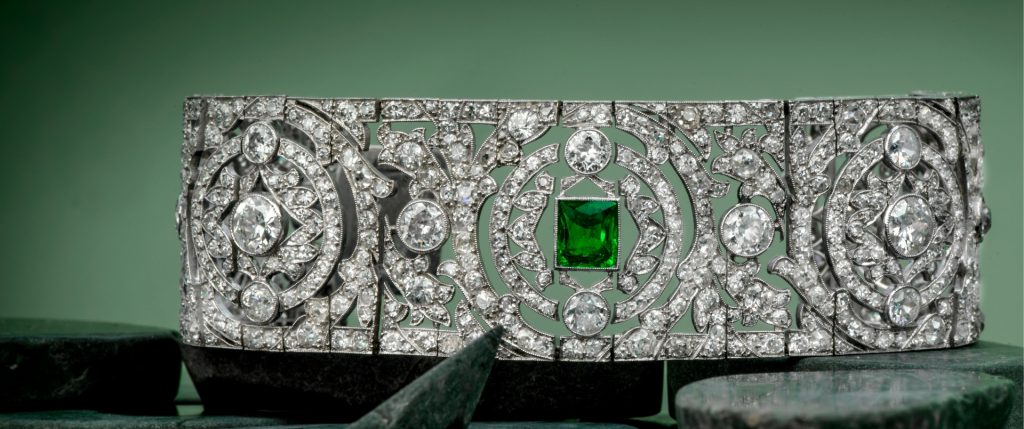 art deco diamond bracelet