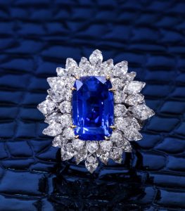 Sapphire Diamond Ring