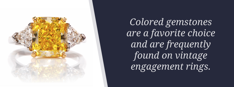 colored gemstone engagement rings