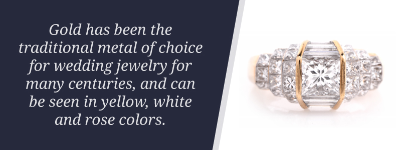 gold traditional metal for engagement rings