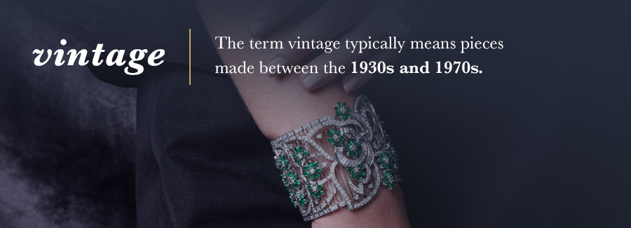 vintage jewelry 1930 - 1970