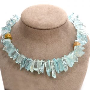 CHRISTOPHER WALLING Natural Aquamarine 18k Necklace