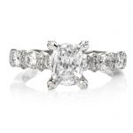 Tacori High Set GIA Diamond Platinum Engagement Ring