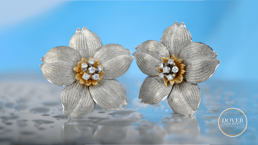 BUCCELLATI DIAMOND EARRINGSl DOVER JEWELRY MIAMI
