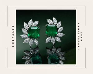 Colombian Emerald Diamond Platinum Half Halo Clip-On Flower Earrings