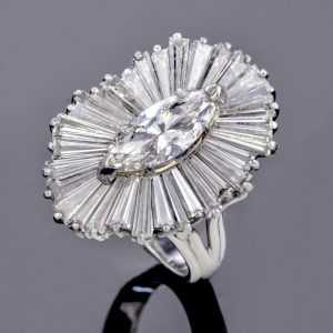 diamond platinum ring