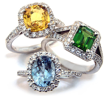 Unique gemstone engagement ring, tanzanite gold ring / Adonis | Eden Garden  Jewelry™