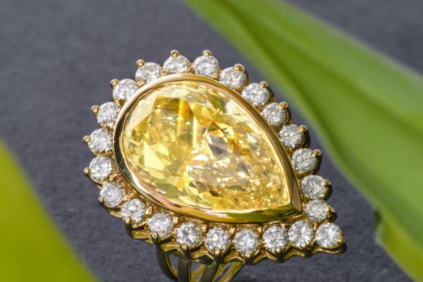 Celebrity Pear Shaped Yellow Diamond