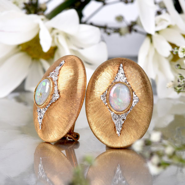 Buccellati Opal Earrings