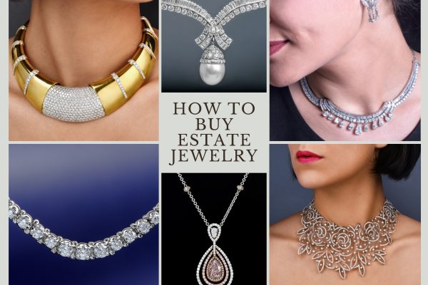 estate diamond necklaces