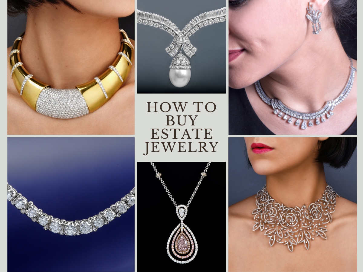 estate diamond necklaces