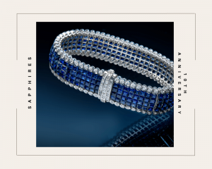 Mystery-Set Sapphire and Diamond 18k Gold Cocktail Bracelet