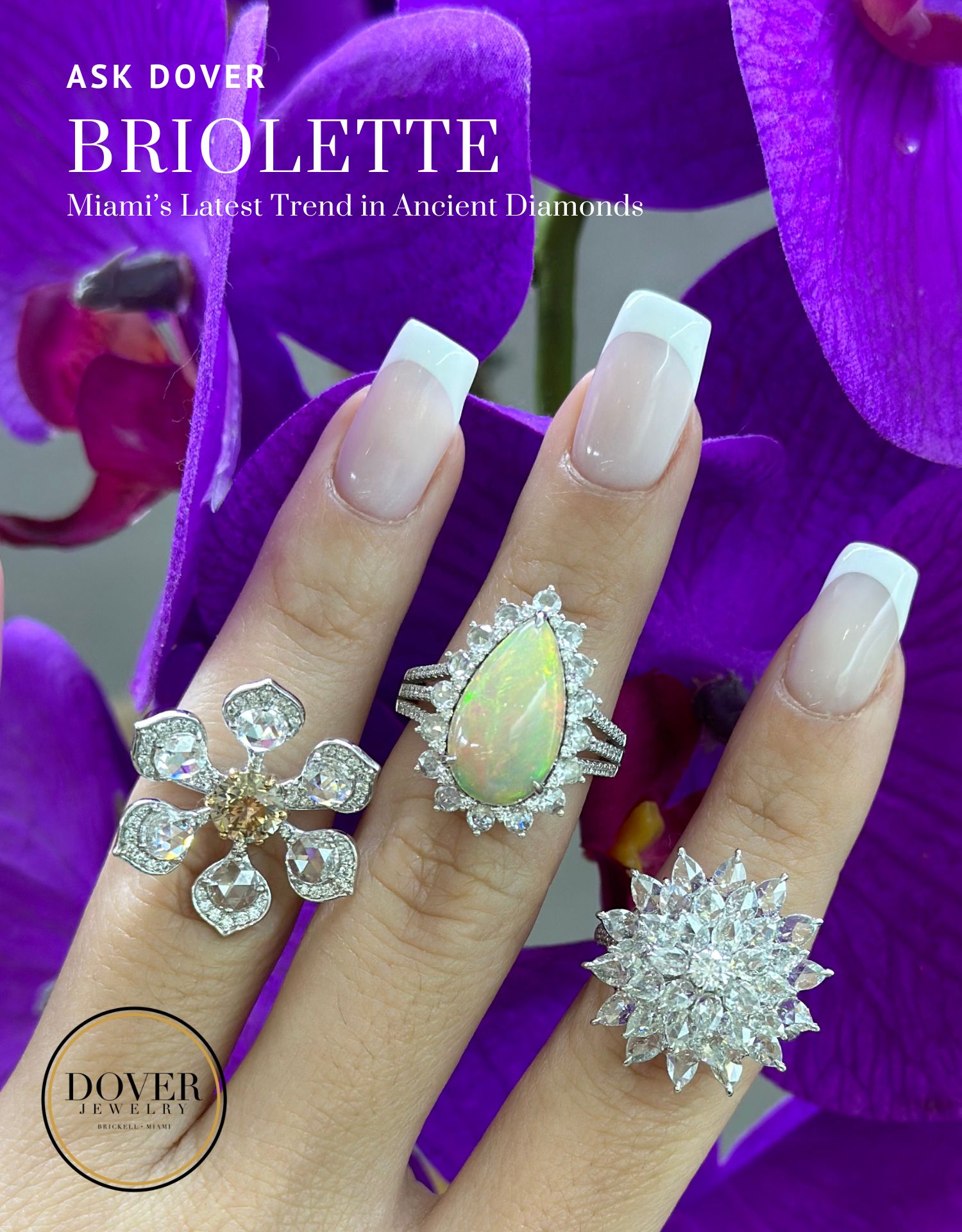 Briolette Cut Diamonds Spring Trend l Dover Jewelry