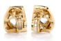 Marina B. Designer Blue Topaz Heart 18K Gold Modern Earrings