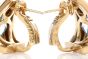 Marina B. Designer Blue Topaz Heart 18K Gold Modern Earrings