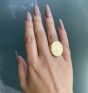 Tiffany Vintage Retro Signet 18K Yellow Gold Wide Men's signet Ring 