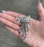 Vintage 21.90cts Diamond Platinum Tassel Brooch Pin-Dover Jewelry