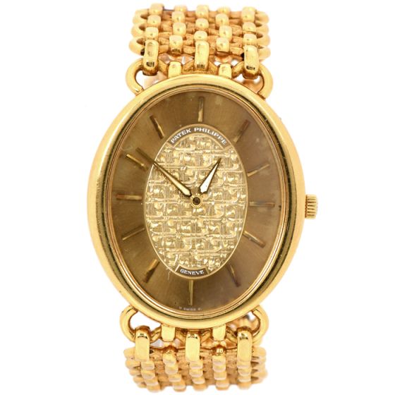 Vintage Patek Philippe Ellipse 3598 18K Yellow Gold Oval 30mm Manual Unisex Watch