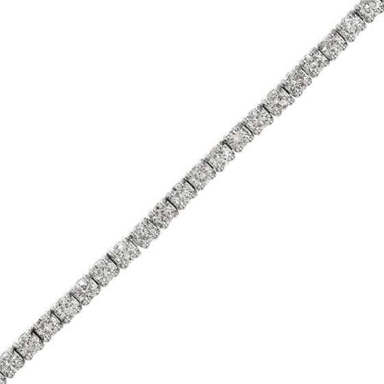 Natural 1.71cts Round Diamond 18K Gold Tennis Bracelet-Dover Jewelry