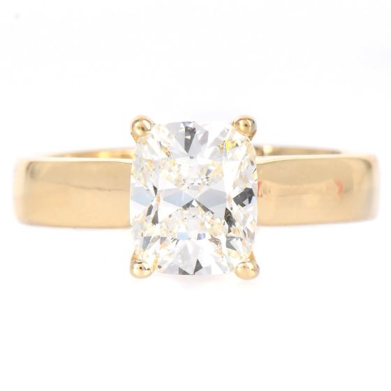 2.02cts Diamond 14K Gold Cushion H VS1 Engagement Ring - Dover Jewelry