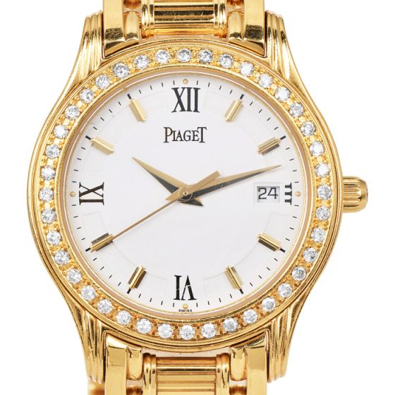 Piaget Polo Diamond 18K Gold M 501D Quartz Ladies Watch|Dover Jewelry|