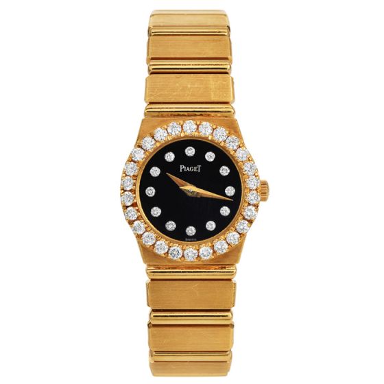 Piaget Diamond 18K Yellow Gold Polo 8296 C701 Women’s Watch|Dover Jewelry|