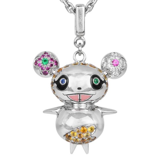 Louis Vuitton 18K Takashi Murakami Diamond Panda Pendant Necklace|Dover Jewelry|