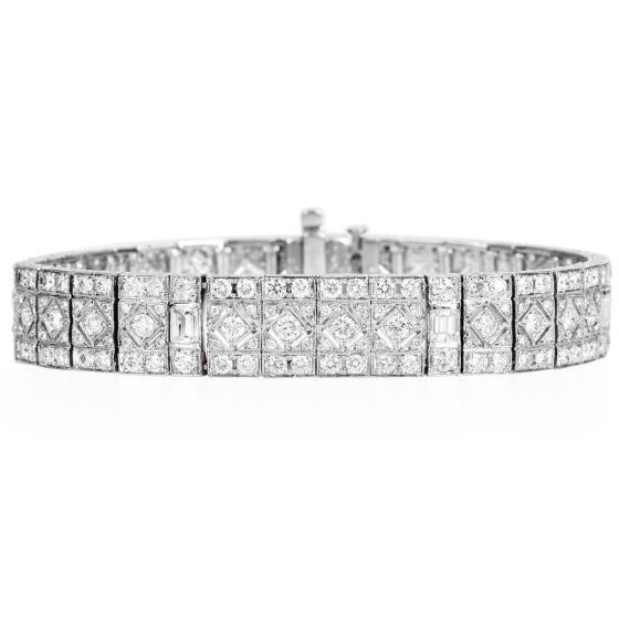 Dover Platinum 11.50carat Diamond Wrap Bracelet