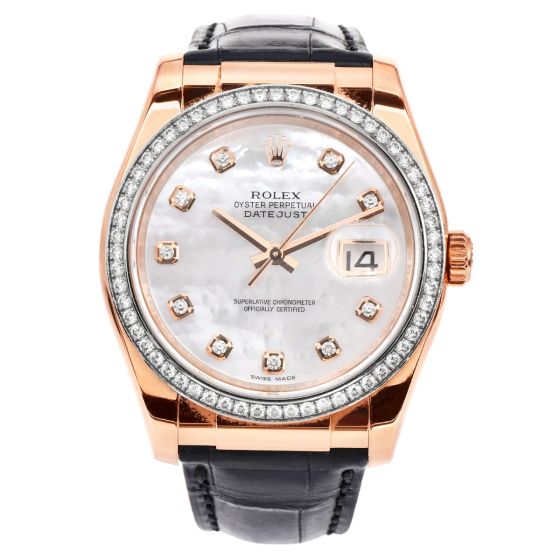 Rolex Datejust 116185 36mm Mother of Pearl Watch Box Paper|Dover Jewelry|