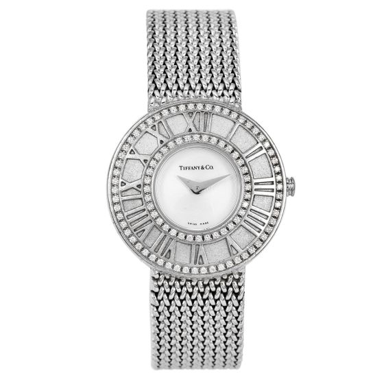 Tiffany & Co. Atlas Diamond 27mm 18K Gold Ladies Watch