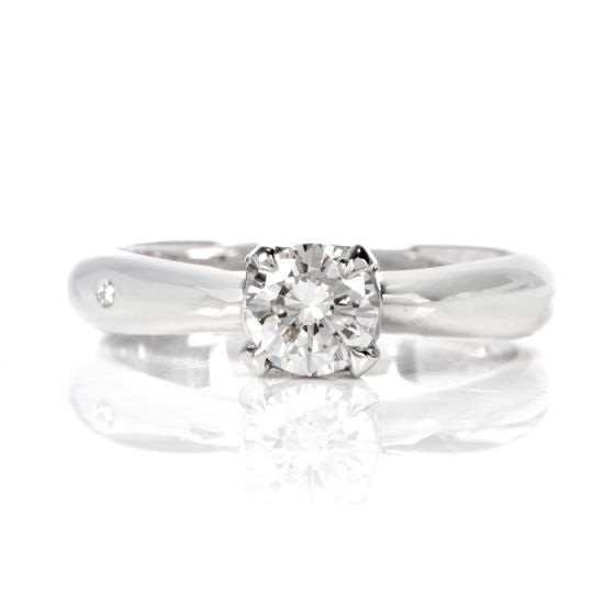 Chimento Diamond 18K White Gold Italian Engagement Ring 
