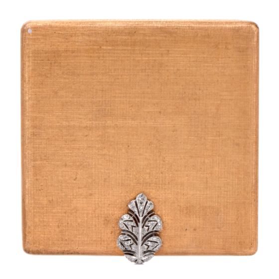 M. Buccellati Vintage Diamond Gold Compact Box