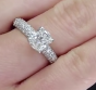 Tacori GIA Cushion Pave Diamond Platinum Engagement Ring. 809205 – 747816