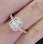 1.83cttw Cushion Halo GIA Diamond Rose Gold Engagement Ring 747819