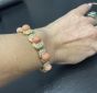 Retro Diamond Coral 18K Convertible Bracelet Necklace Set-Dover Jewelry