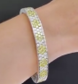 Estate 18.72ct Natural Fancy Yellow Diamond 18k Gold Bracelet. 293501