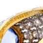 Vintage Mario Buccellati Ceylon Sapphire Diamond 18K Dome Ring|Dover Jewelry|