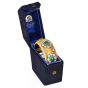 Vintage Buccellati Emerald Diamond 18K Gold Rigato Cuff Bracelet|Dover Jewelry|