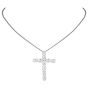 Cartier 7.18 carats Platinum  Diamond Cross Pendant Necklace 