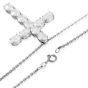 Cartier 7.18cts Platinum Diamond Cross Pendant Necklace 