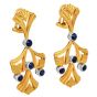 Buccellati Sapphire Vintage 18K Gold Dangle Drop Earrings