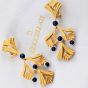 Buccellati Sapphire Vintage 18K Gold Dangle Drop Earrings
