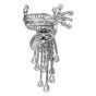 Vintage 21.90cts Diamond Platinum Tassel Brooch Pin-Dover Jewelry