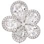 William Goldberg GIA 14.90cttw Diamond Orchid Flower Cluster Platinum Earrings