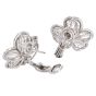 William Goldberg GIA 14.90cttw Diamond Orchid Flower Cluster Platinum Earrings