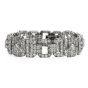 Antique 1930s Diamond Platinum Art Deco Link Bracelet 