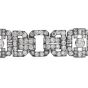 Antique 1930s Diamond Platinum Art Deco Link Bracelet 