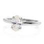 GIA Certified Classic 1.01 Oval Cut Diamond White Gold Solitaire Engagement Ring