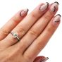 GIA Certified Classic 1.01 Oval Cut Diamond White Gold Solitaire Engagement Ring