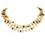 Marco Bicego Paradise Citrine Tourmaline 18K Yellow Gold Three Strand Bead Necklace